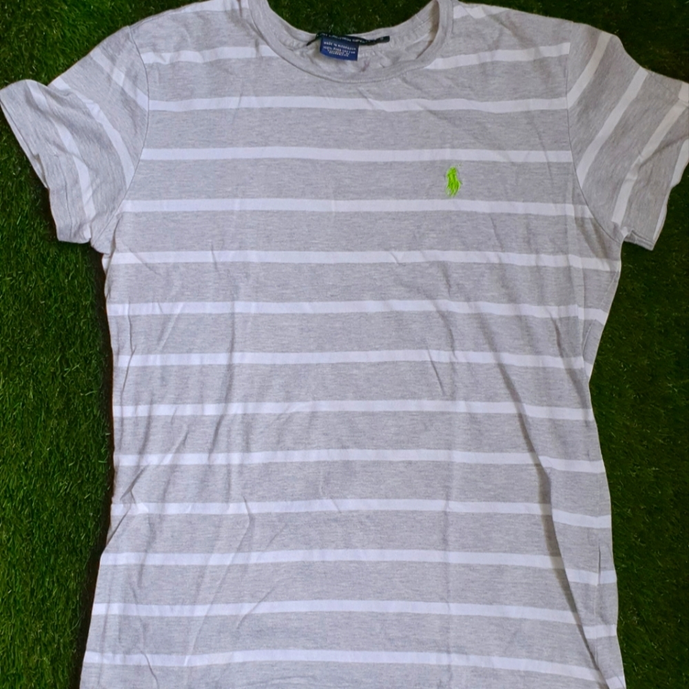 Ralph Lauren, Size S, Gray and white striped